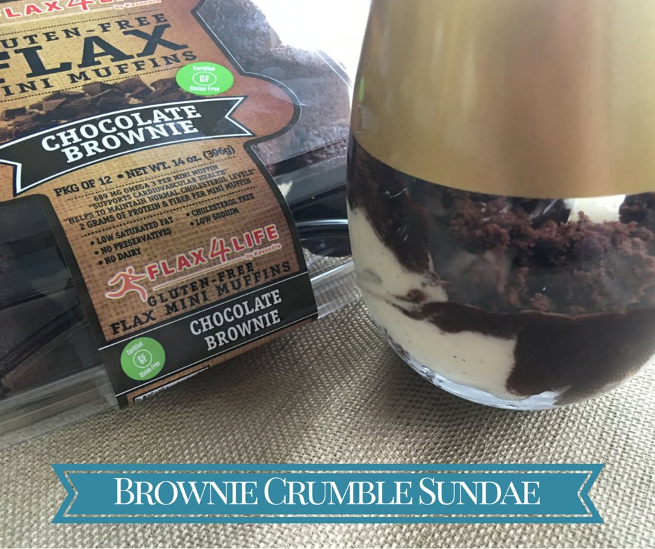 Flax4Life Brownie Crumble Sundae
