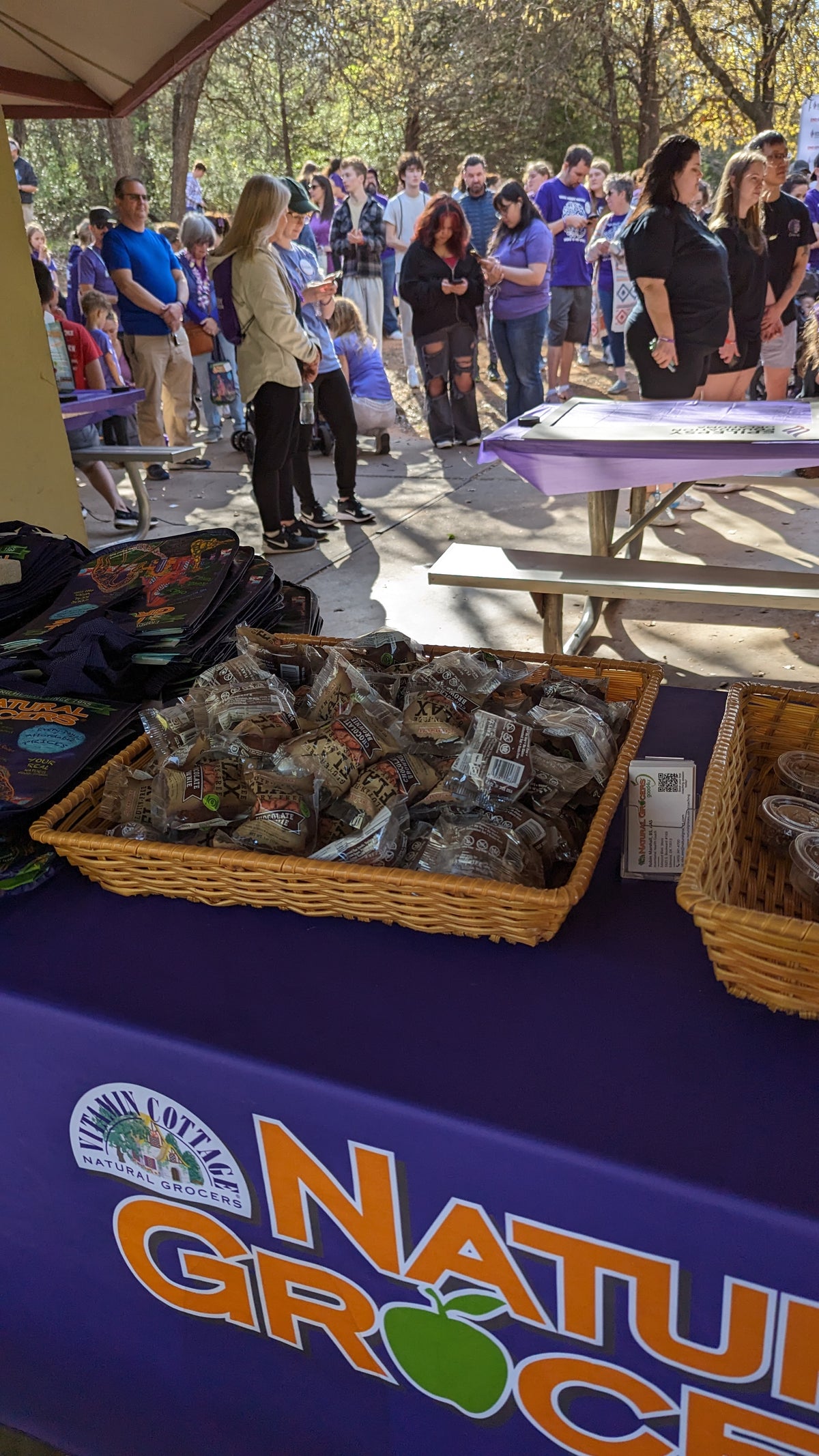 Flax4Life donation for Natural Grocers
