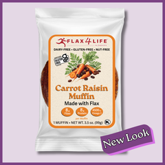 Single Serve Carrot Raisin Muffin-Case