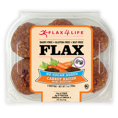 No Sugar Added Carrot Raisin Mini Muffins