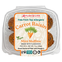 Vegan Carrot Raisin Mini Muffins