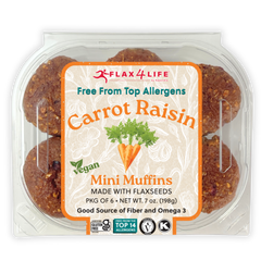 Vegan Carrot Raisin Mini Muffins